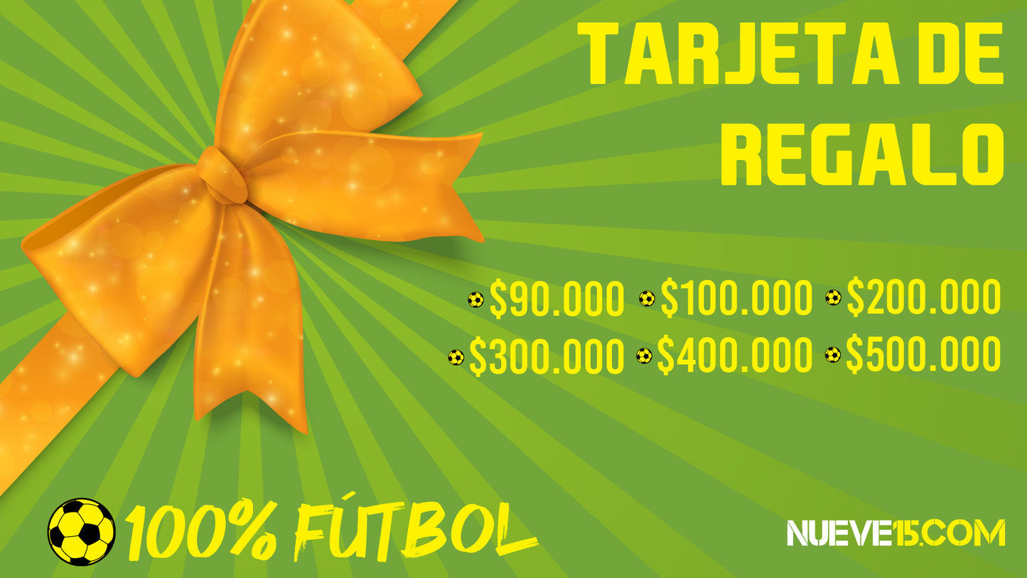 Tarjeta de Regalo Nueve15 Fútbol