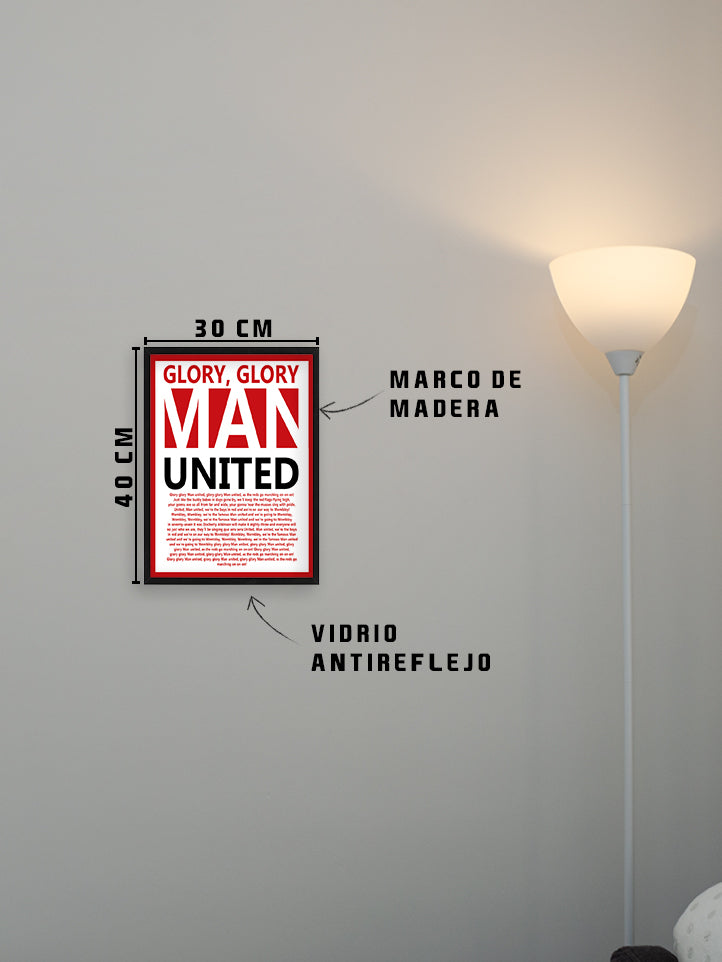 Cuadro Glory Glory Man Utd