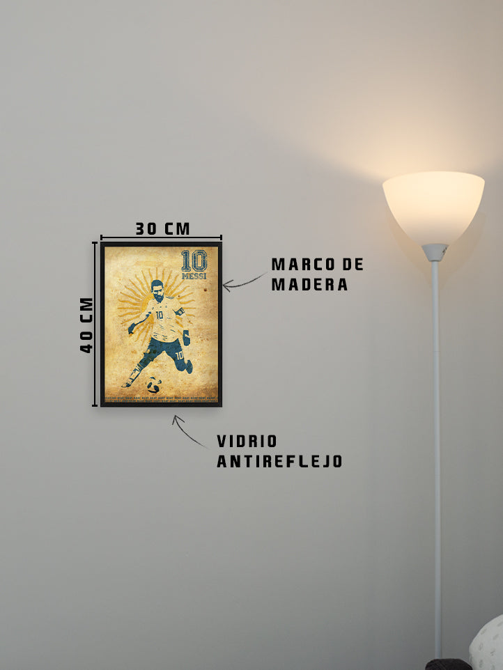 Cuadro Messi GOAT