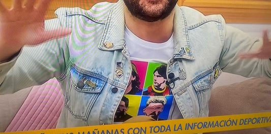 La camiseta de Messi que utilizó Carlos Aleman