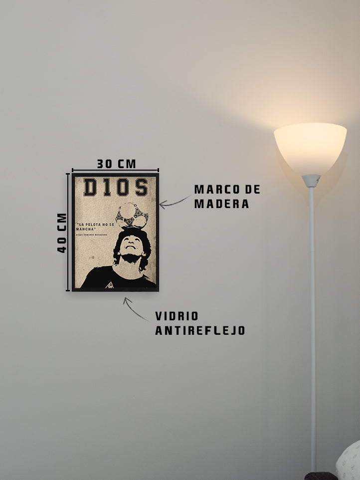 Cuadro Maradona - D10S