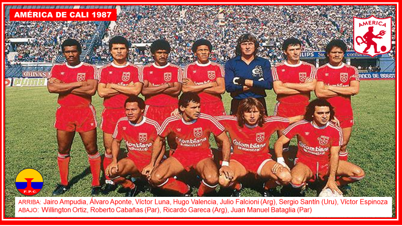 Camiseta América de Cali 1987