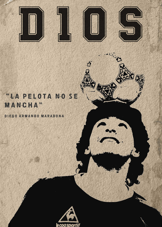 Cuadro Maradona - D10S